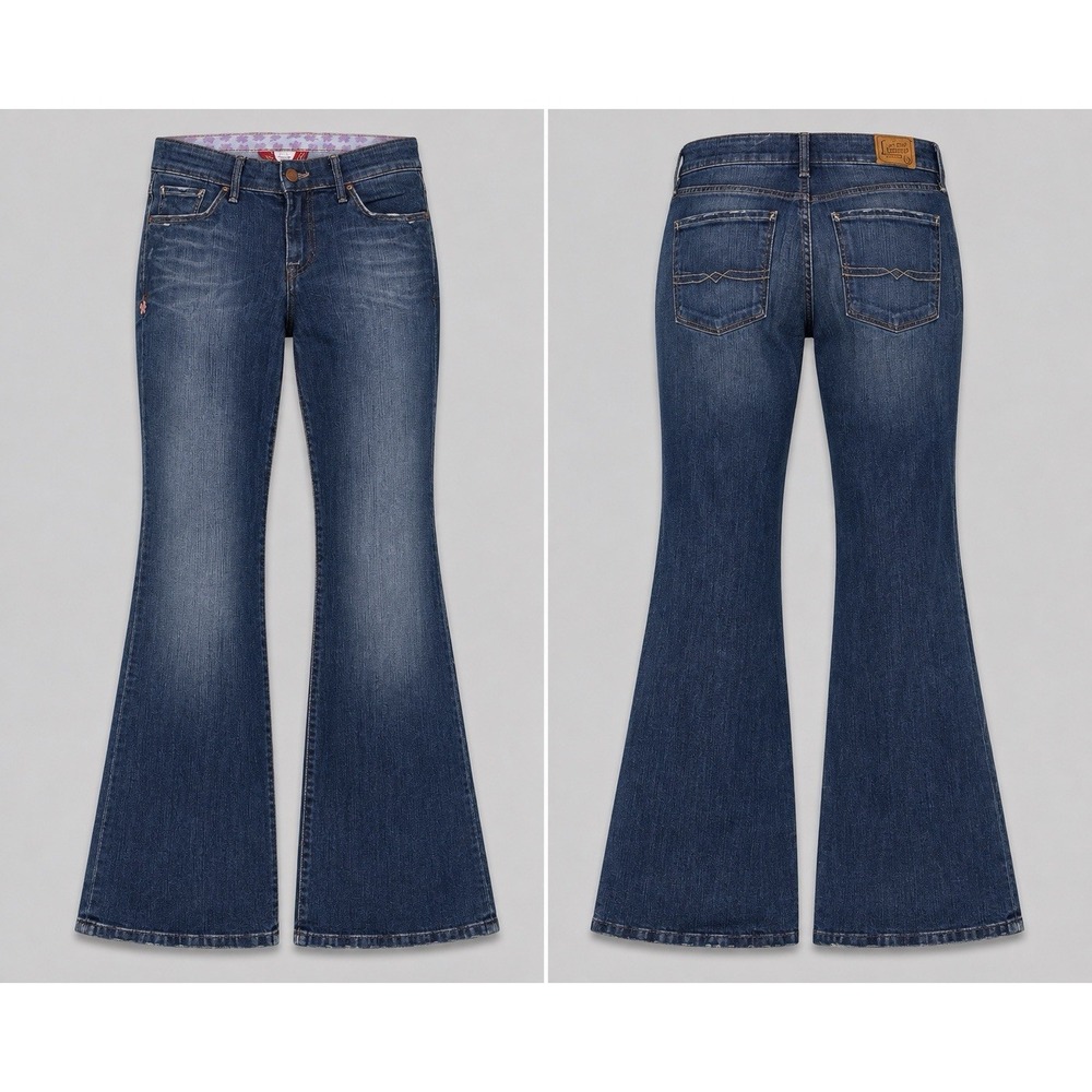 Lucky Brand Classic Rider Jeans Womens 6/28 Long Blue Denim Straight Leg dark